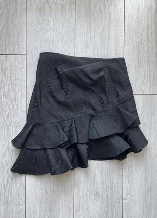 Нова спідниця zara basic асиметрична пліссе  шовк ( cos oska h&m ) coquette lolita