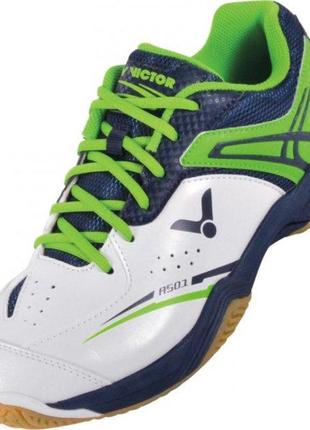 Кросівки чоловічі для сквошу victor a501 indoor white/green unisex — 47 a501-47