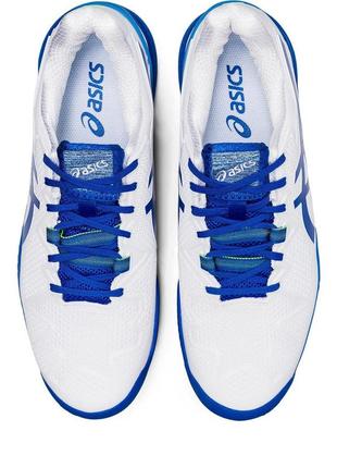 Кроссовки муж. asics gel-resolution 8 clay wht/blu (44.5) 10.5 1041a346-960 44.54 фото