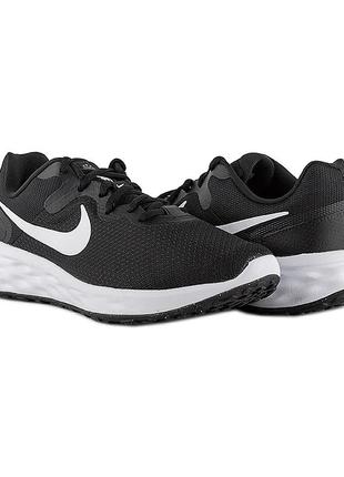 Мужские кроссовки nike revolution 6 черный 45 (dc3728-003 45)