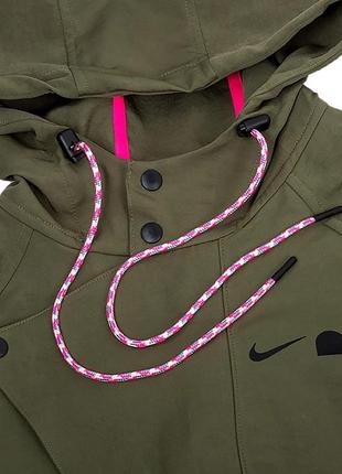 Женская куртка nike no noc parka хаки xs (dq8490-222 xs)3 фото