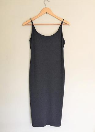 Стильне плаття h&m, обтягуюче в рубчик, р. s-m, сукня, обтягивающее минималистическое платье
