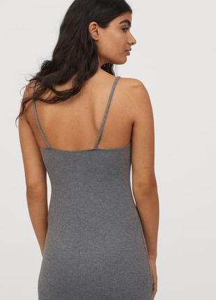 Стильне плаття h&m, обтягуюче в рубчик, р. s-m, сукня, обтягивающее минималистическое платье