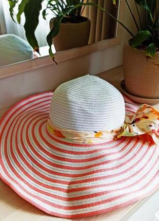 Шляпа панама панамка большая шляпа крупная шляпка лето летнее летнее летнее