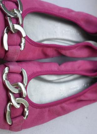 Замшевые туфли мокасины балетки лодочки marco tozzi р. 39 25 см6 фото