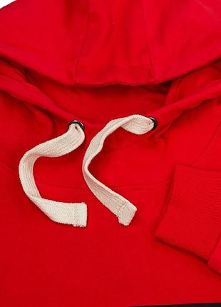 Мужское худи jeep hooded sweatshirt grille print красный s (o102565-r699 s)3 фото