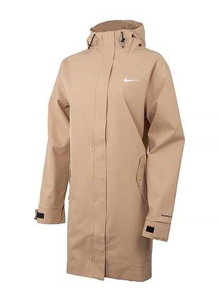 Женская ветровка nike w nsw essntl sf wvn prka jkt бежевый l (dm6245-200 l)