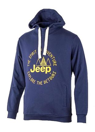 Мужское худи jeep hooded sweatshirt the spirit of adventure синий l (o102567-k877 l)