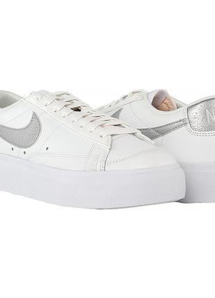 Женские кроссовки nike w blazer low platform ess белый 40 (dq7571-101 40)