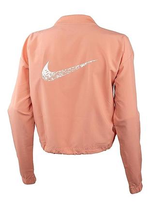 Жіноча вітровка nike w nk swoosh run jacket персиковий l (dm7775-824 l)2 фото