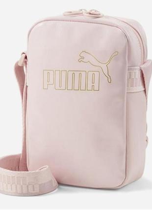 Сумка puma два цвета, розовый и черный