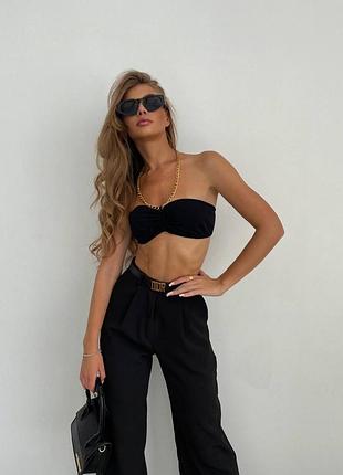 Летний костюм женский топ и штаны