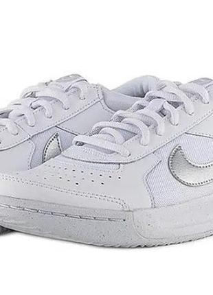 nike zoom court lite 3 white silver 37.5 6.5
