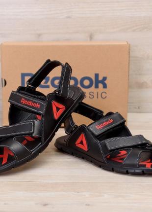 Чоловічі шкіряні сандалії reebok ns red акція