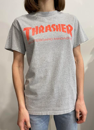 Thrasher оригинальная футболка хлопковая с логотипом5 фото