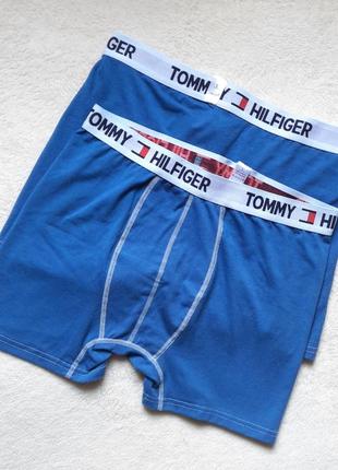 Tommy hilfiger голубые мужские трусы боксеры