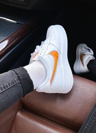 Nike air force 1 low jewel white orange2 фото