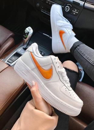 Nike air force 1 low jewel white orange6 фото