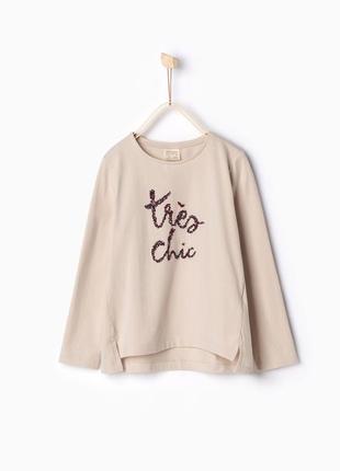 Бавовняний лонгслів zara, розмір 5 (110 см)