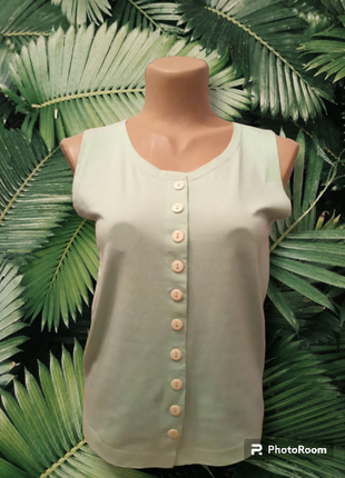 Жіноча майка топ футболка блуза з трикотажу мінімалістична повсякденна літня нова модна актуальна базова коттон бавовна