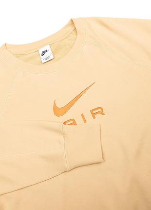 Чоловічий світшот nike air ft hoodie бежевий xl (dv9829-252)