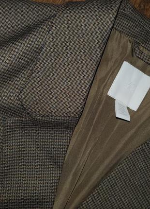 Двубортный удлинённый мускулинный пиджак блейзер в гусиную лапку h&m оверсайз9 фото