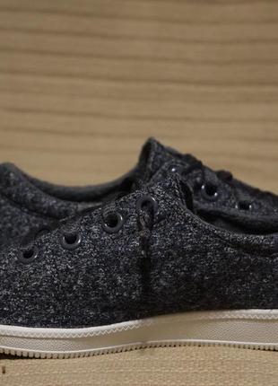Комфортные  кроссовки из натуральной шерсти меланжевого серого цвета skechers wash-a-wools  37 р.7 фото