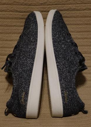 Комфортные  кроссовки из натуральной шерсти меланжевого серого цвета skechers wash-a-wools  37 р.8 фото