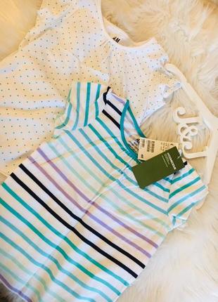 Футболки на девочку 98-104 h&m