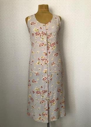 Красивое легкое платье - халат из 100% вискозы от mills, размер  l-xl