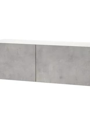 Настінна комбінація шаф білий калльвікен світло-сірий під бетон 120х42х38 см bestå бесто 594.398.57