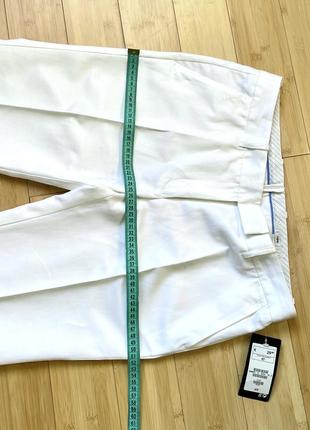 Натуральные белые брюки5 фото