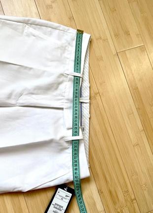 Натуральные белые брюки4 фото
