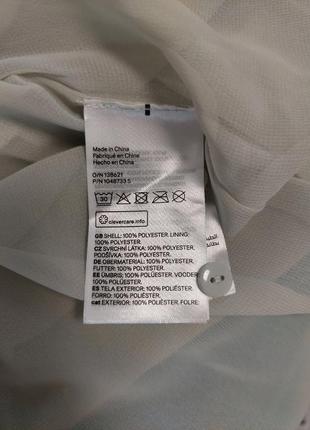 Стильное мятное плиссированное платье миди из шифона h&m ( размер 38)9 фото