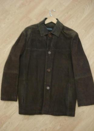 Кожаная замшевая куртка