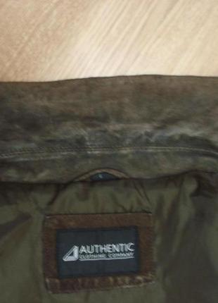 Кожаная замшевая куртка