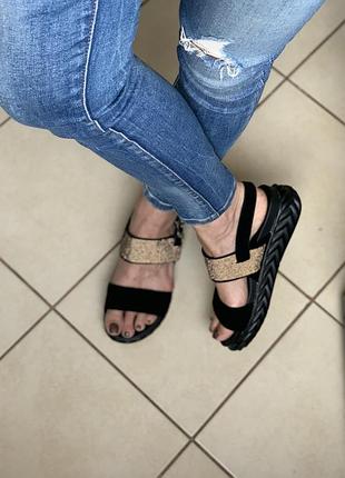 Модные летние натуральные босоножки со стразами,36-40р