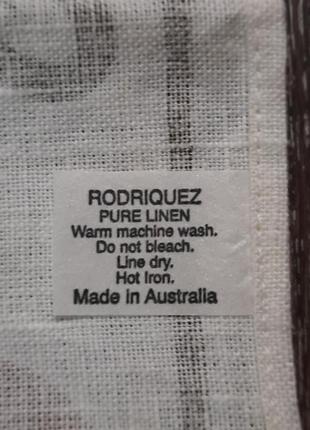 Rodriquez 100% лен винтажное кухонное полотенце made in australia с животными4 фото