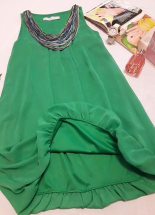 Шикарна ніжна шифонова сукня туніка7 фото