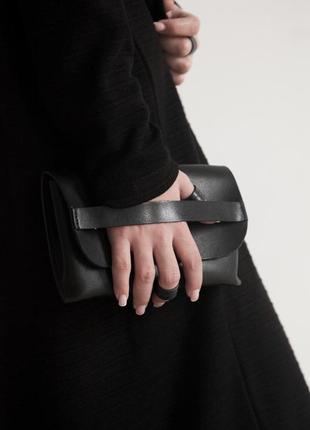 Поясна сумка клатч + ремінь з натуральної шкіри ручної роботи2 фото