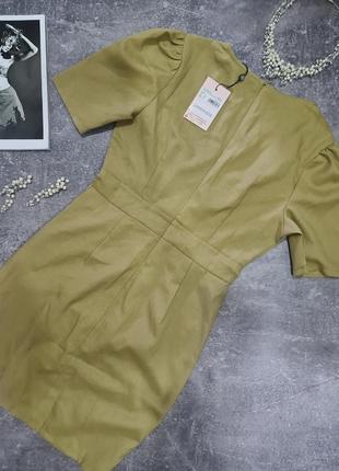 Базове міні плаття сукня оливкова хакі missguided7 фото