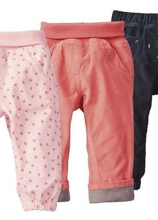 Вельветовые джогеры для малышки ф. lupilu {германия}