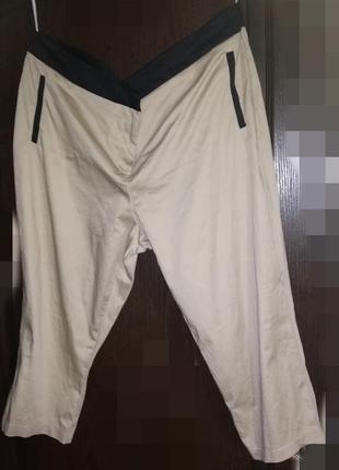 Бриджи  капри шорты большие (16-18)брюки короткие 52-54
