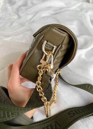 Оливковая женская сумка в стиле louis vuitton2 фото