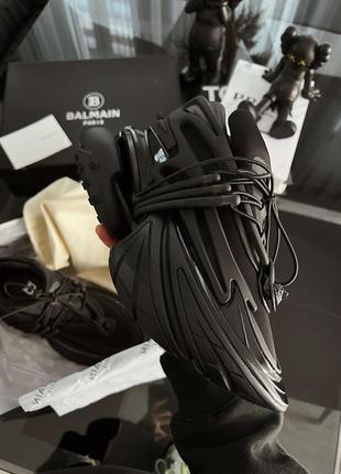 🖤тренд balmain unicorn жіночі шкіряні масивні кросівки натуральна шкіра люкс чорні...