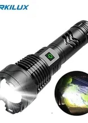 Corkilux масштабований світлодіодний ліхтарик із зарядкою usb c надпотужний ліхтарик з високими люменами факел power bank
