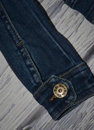 1 - 2 года 92 см обалденный фирменный джинсовый пиджак джинсовая курточка8 фото