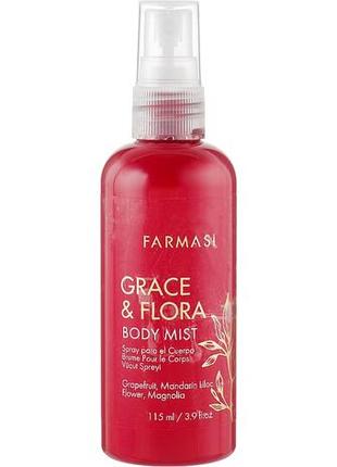 Парфюмированный спрей для тела grace&flora body mist, farmasi, 115 мл