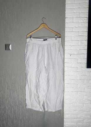 Лляні штани брюки на резинці jones&co, xl