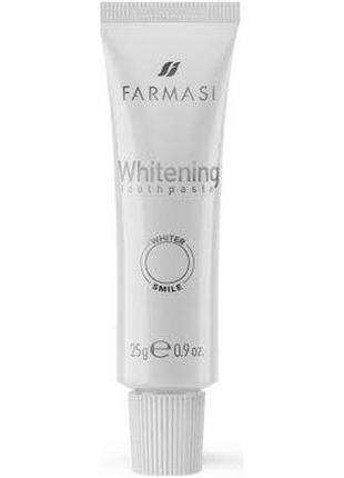 Мини отбеливающая зубная паста с алое вера и чайным деревом whitening, 25 г farmasi